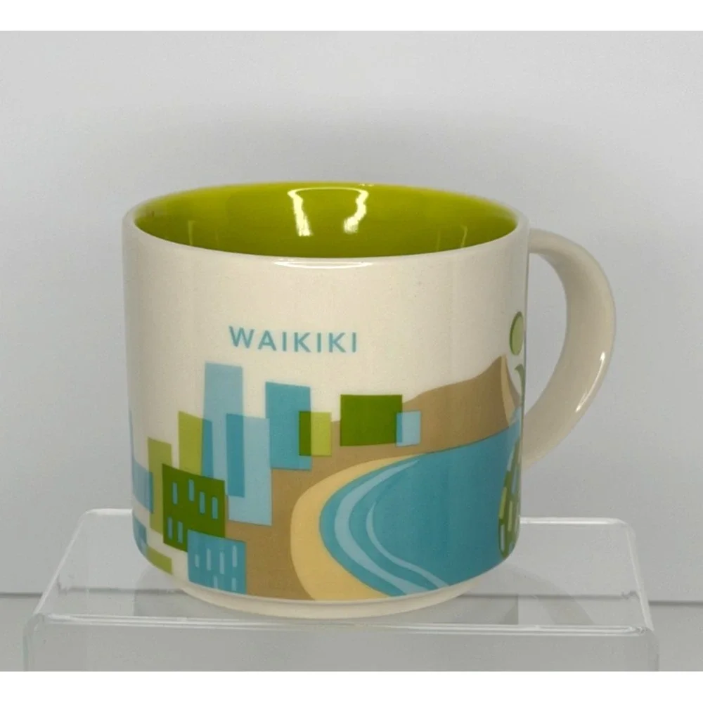 Starbucks Waikiki Hawaii You Are Here Series Collection 14oz Coffee Tea Mug Cup